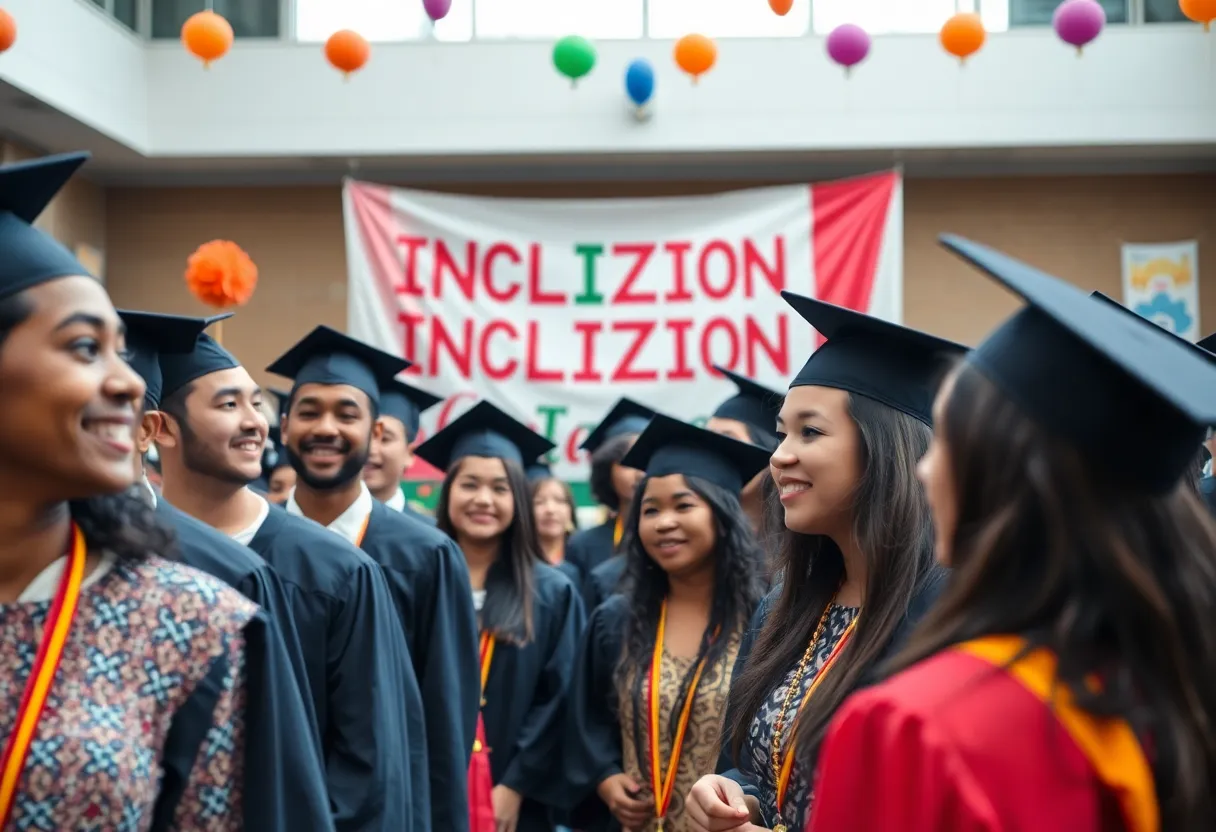 Vibrant celebration of diversity at graduation event