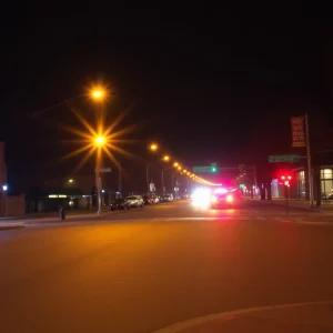 Police at the scene of a shooting in downtown Lexington.