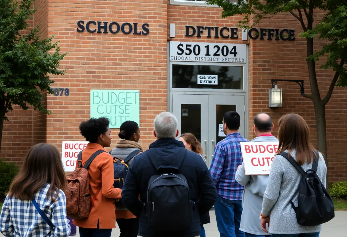 Discussion among students and teachers about budget cuts at Fayette County Schools