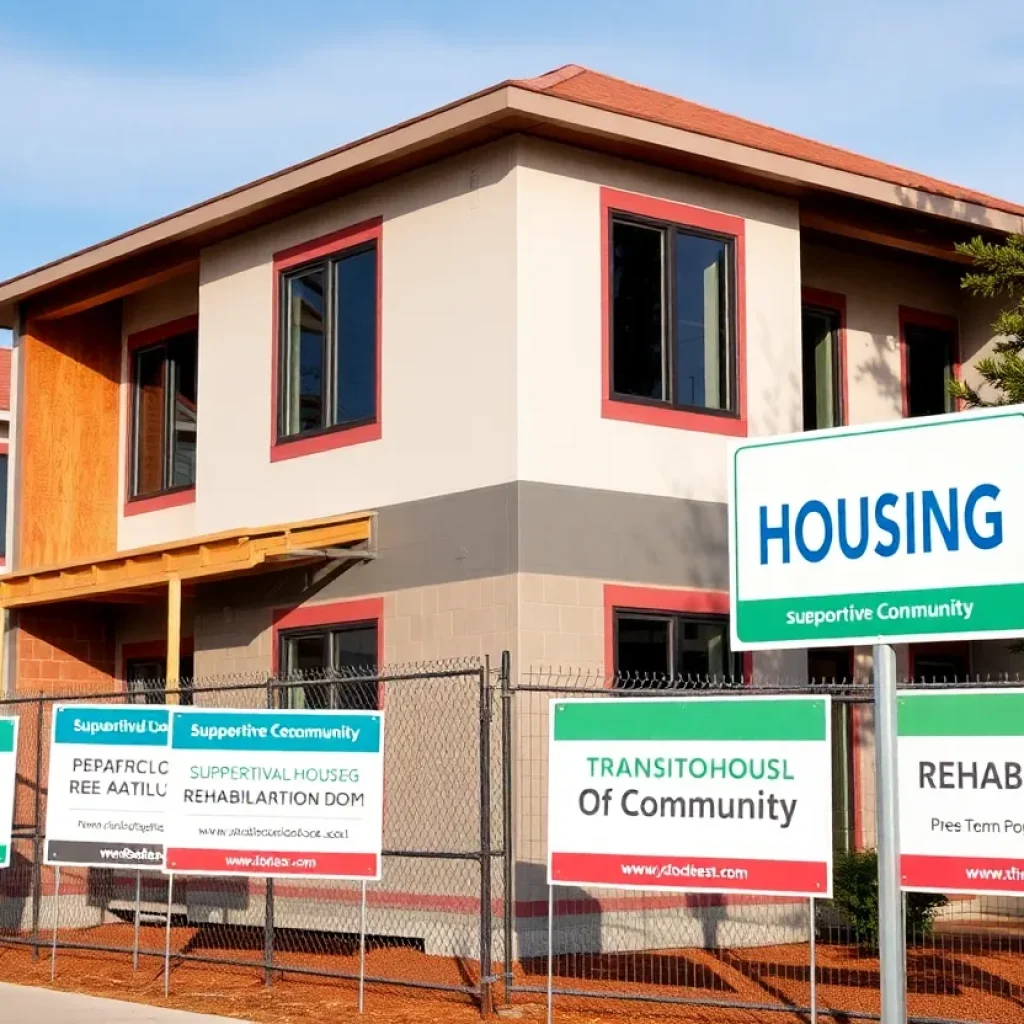 New construction of the Hope Center's transitional housing units