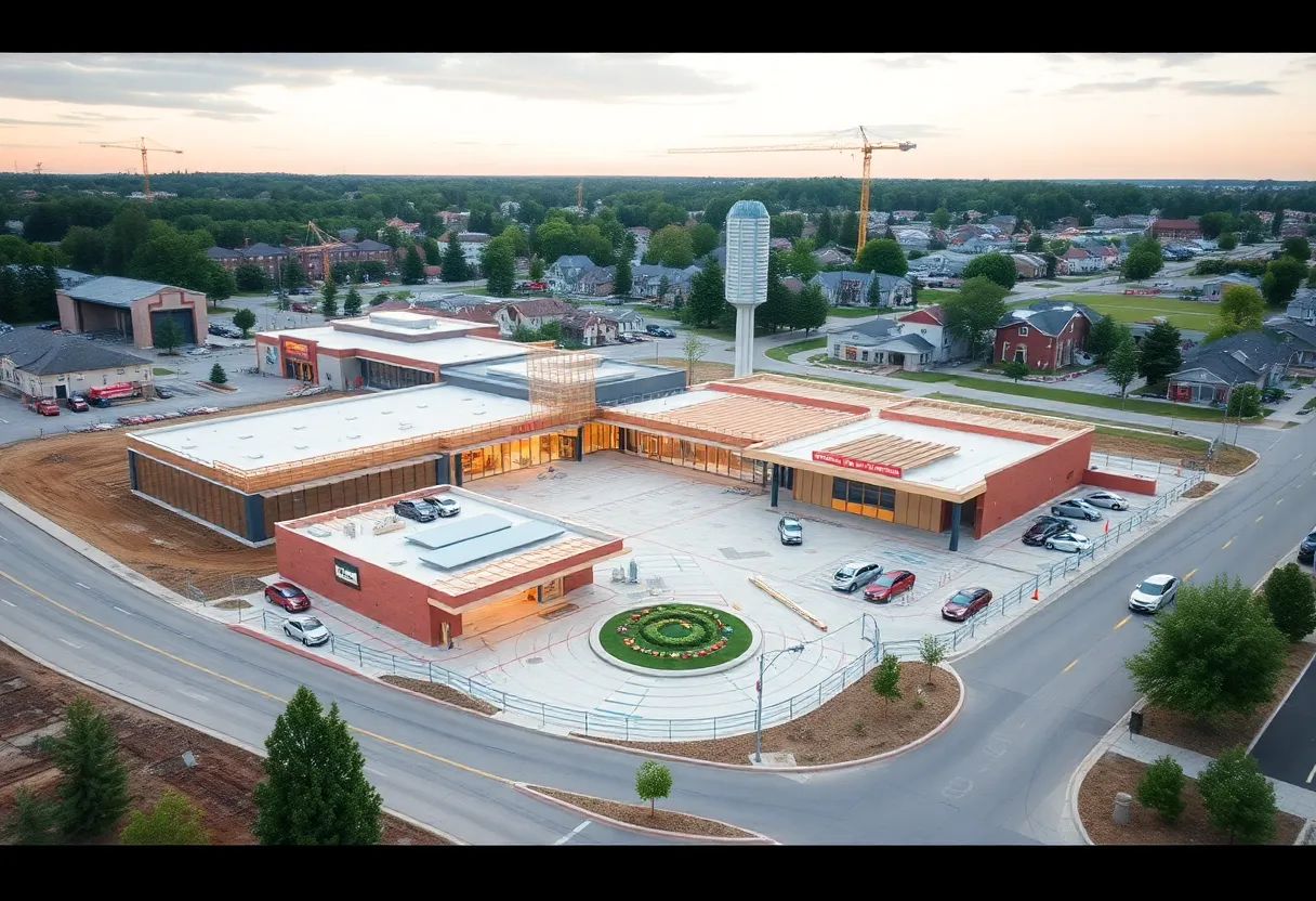 Rendering of proposed Kroger Marketplace and shopping center