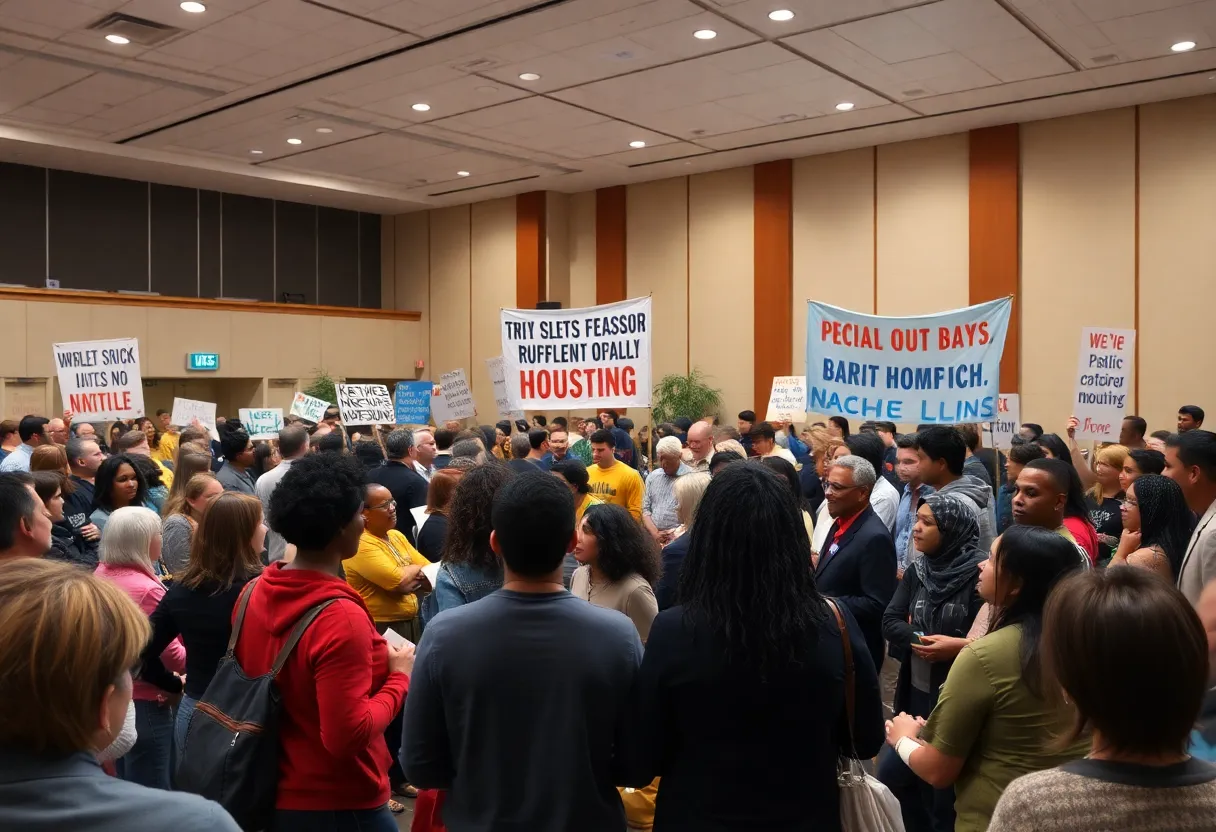 Community members in Lexington advocating for social justice