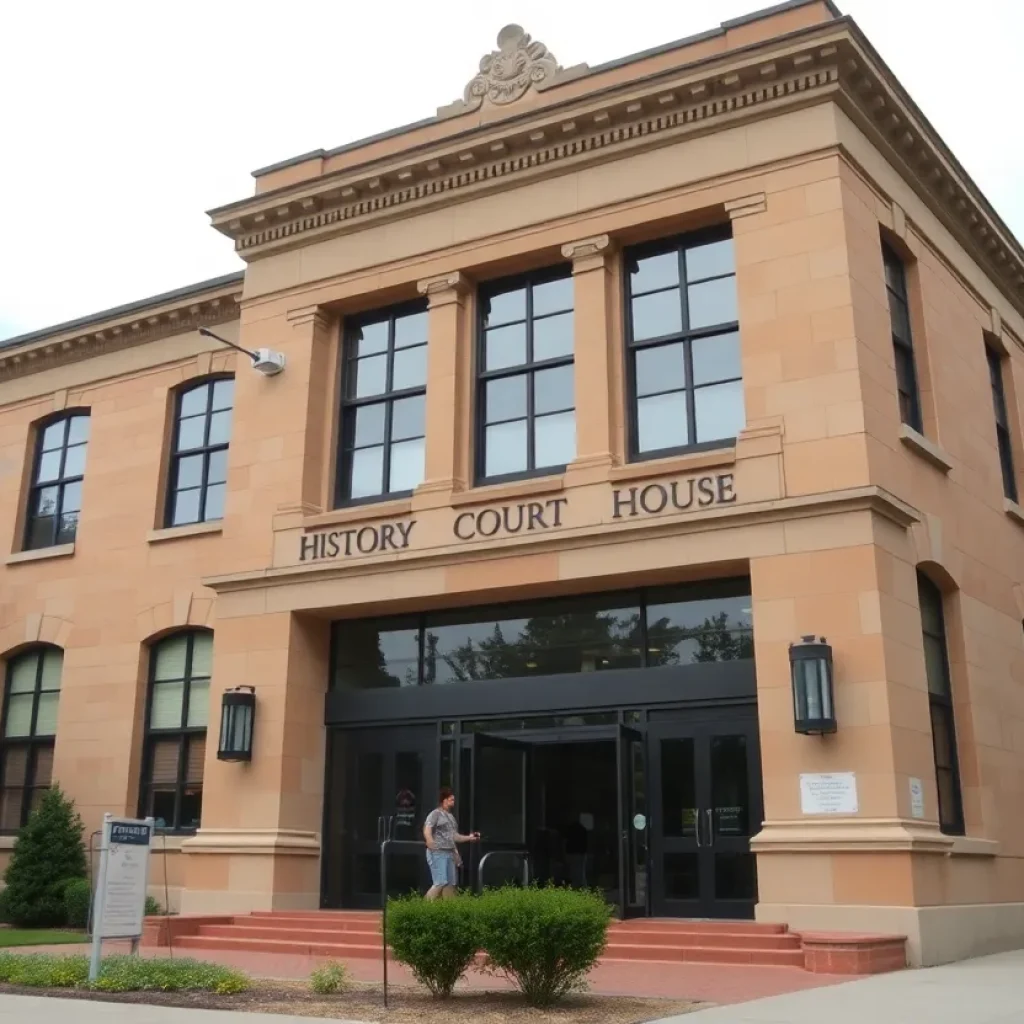 Exterior view of the renovated Madison County Courthouse