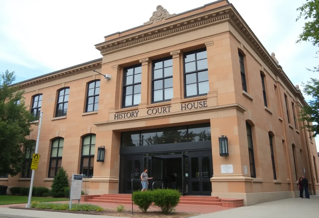 Exterior view of the renovated Madison County Courthouse