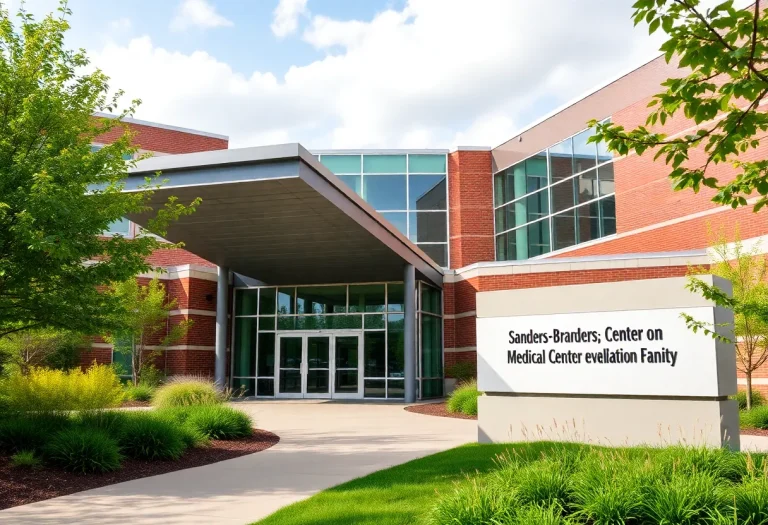 Exterior view of the Sanders-Brown Center on Aging