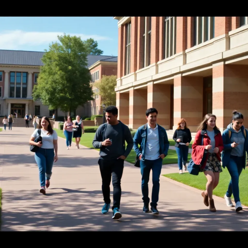 Photo of students on the University of Kentucky campus