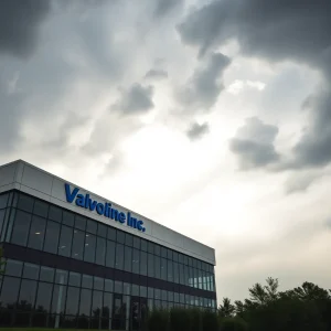 Valvoline Inc. corporate office building with storm clouds