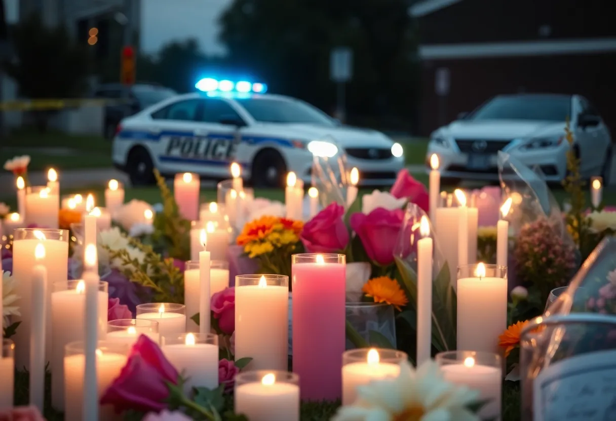 Community vigil for Lexington teens Ali Haider Naqvi and Aoun Ismail Basboos.