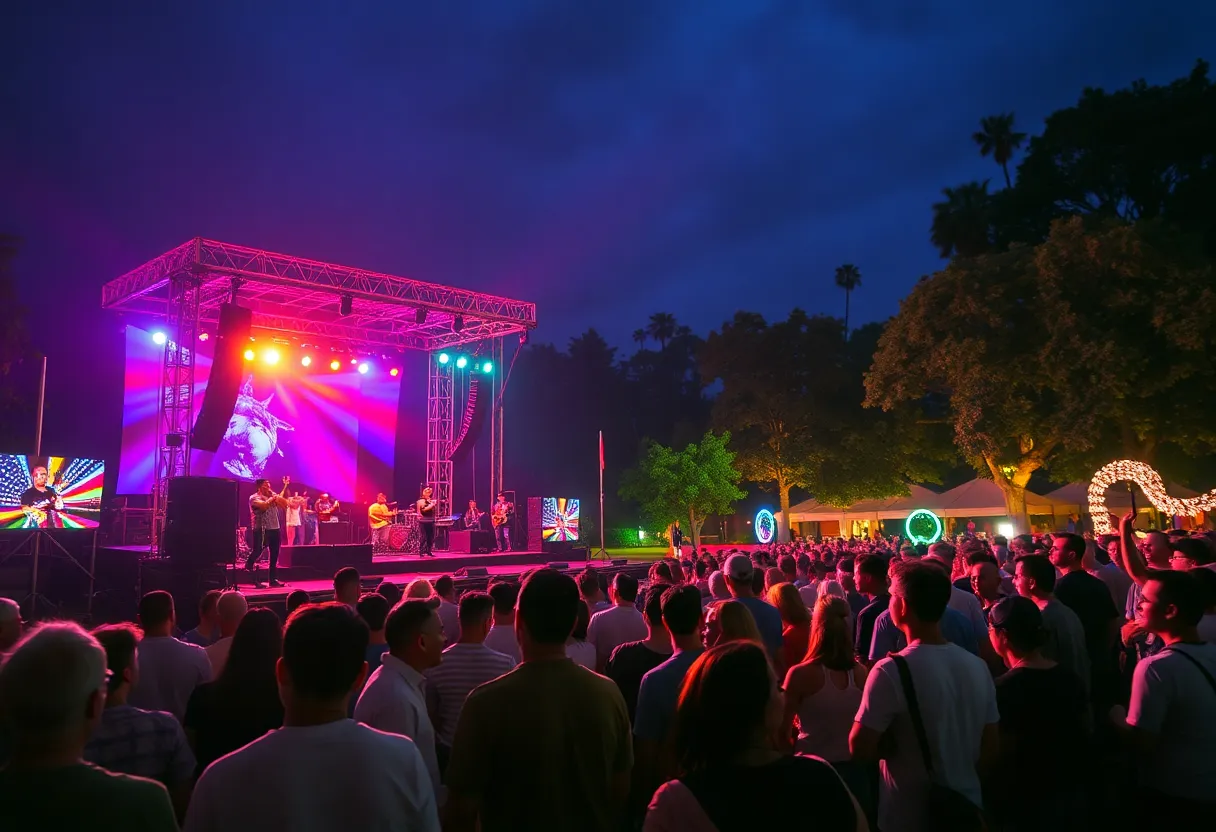 Outdoor concert featuring The Beach Boys at Gatton Park