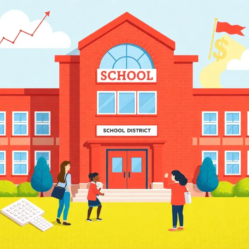 Illustration representing the financial examination of Fayette County Public Schools.