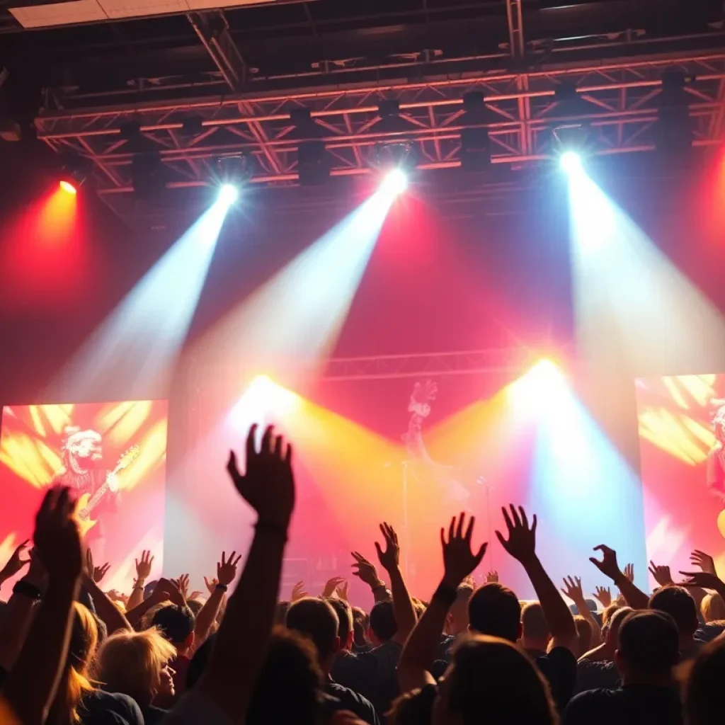 Heart band performing during their concert in Lexington
