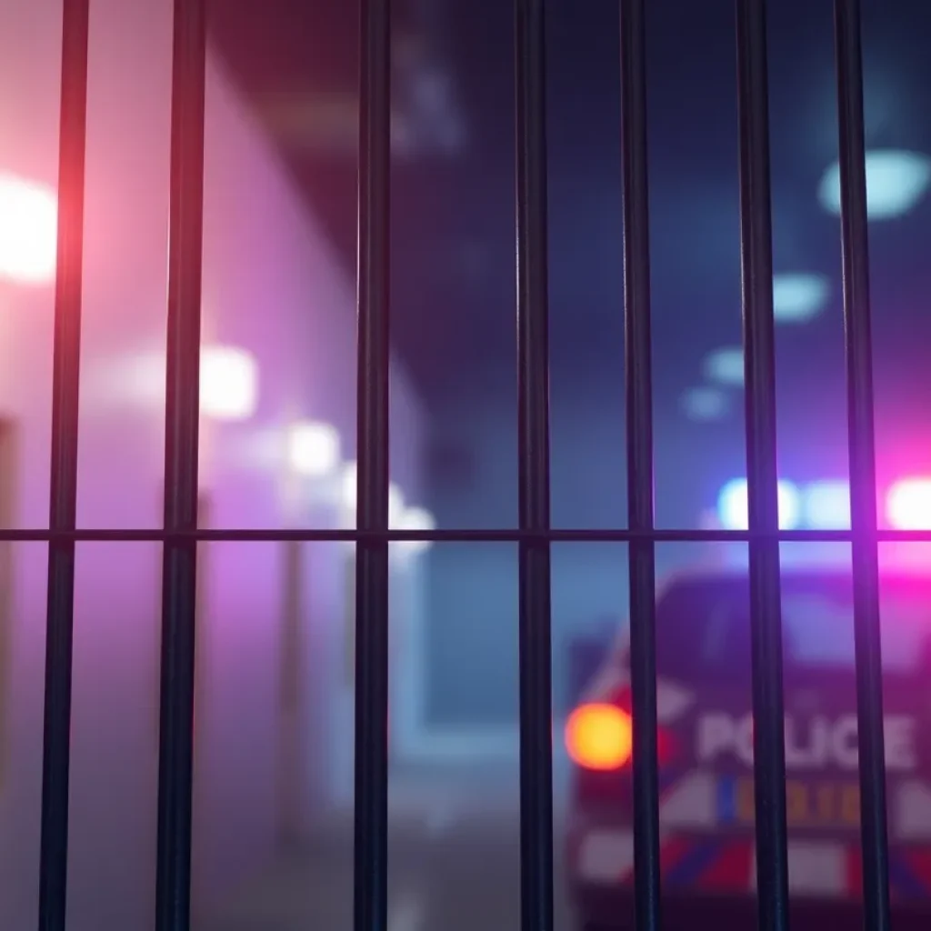 Illustration of a jail escape scene highlighting security issues
