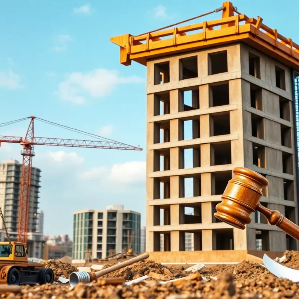 Representation of bankruptcy and construction site issues