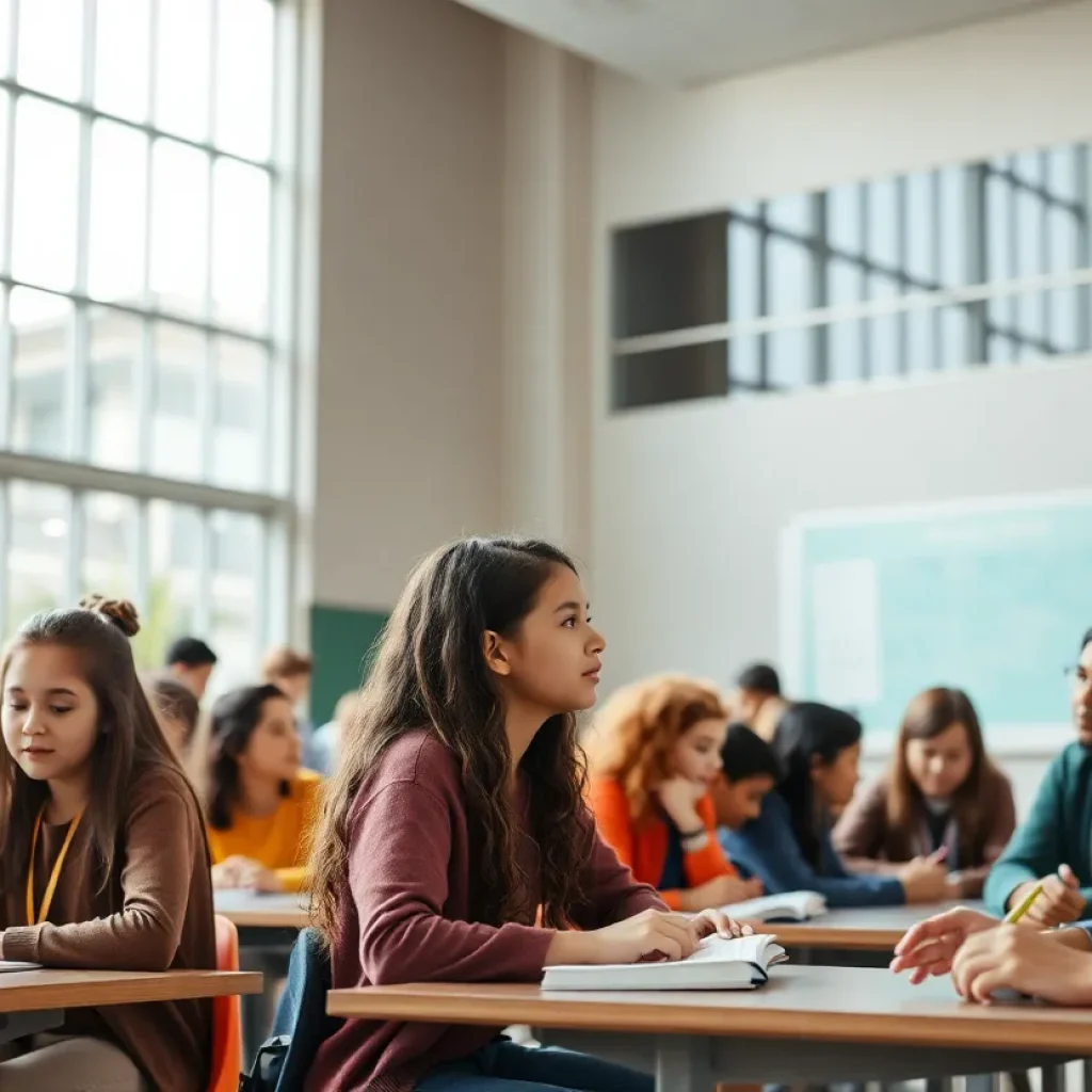 Diverse students engaged in learning at Lexington Christian Academy