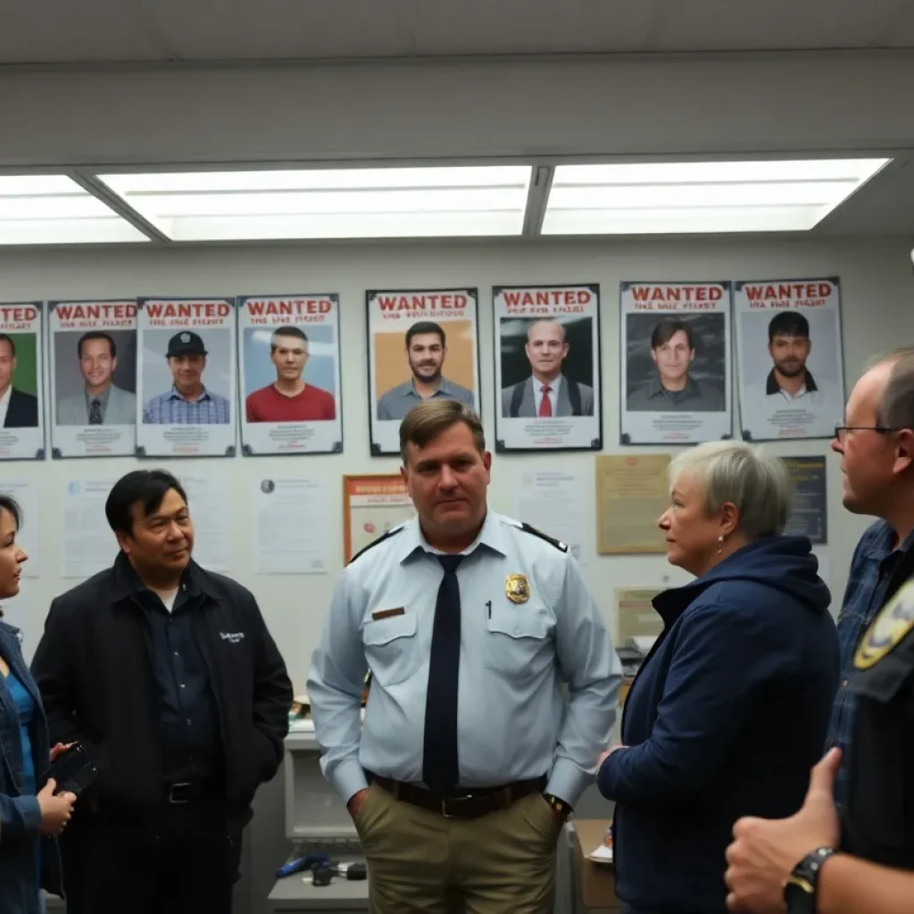 Lexington Police Department community information board