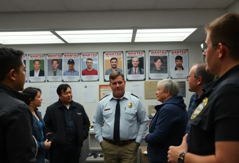 Lexington Police Department community information board