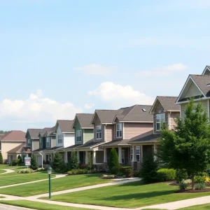 Suburban homes in Lexington, Kentucky