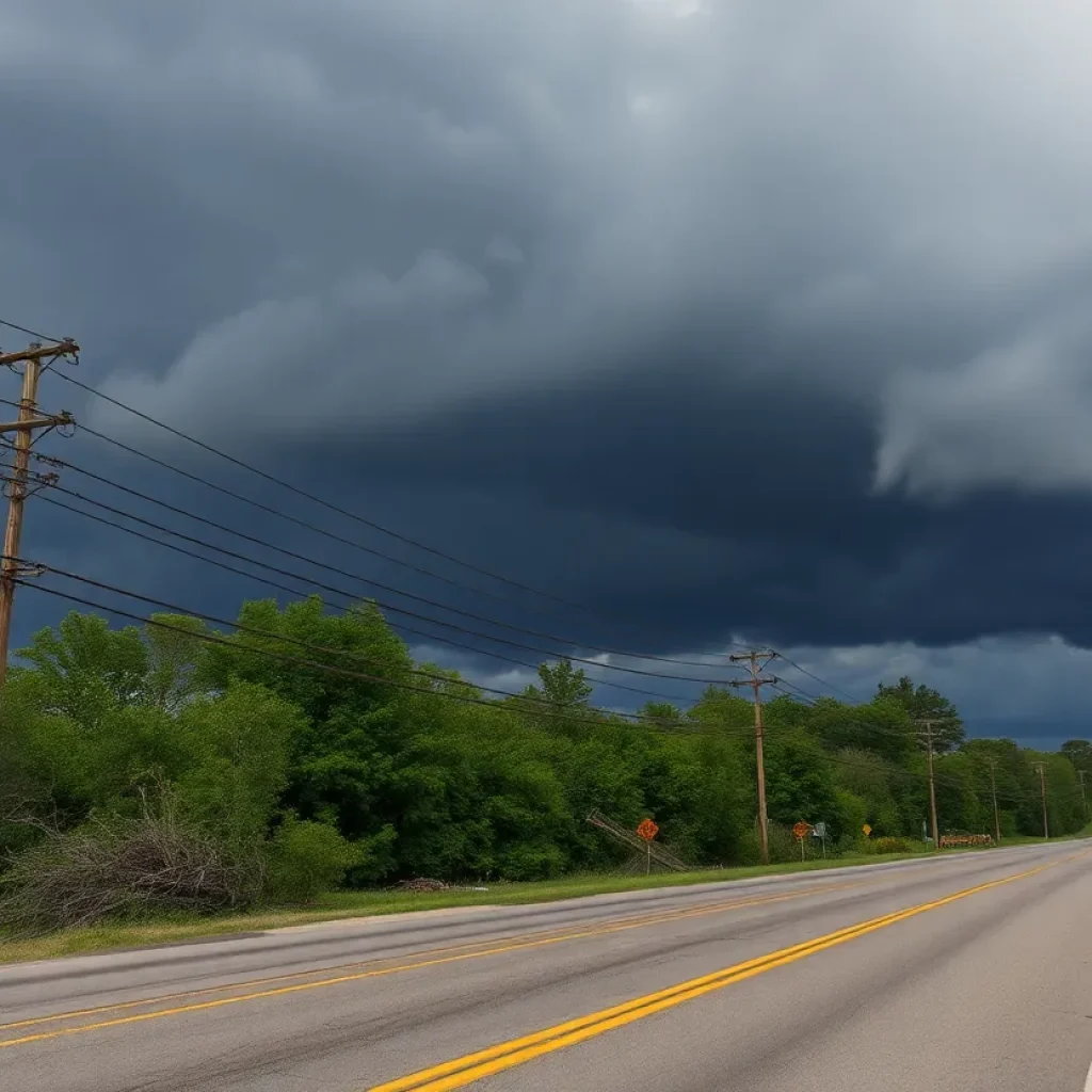 Damage from severe storms in Lexington, Kentucky