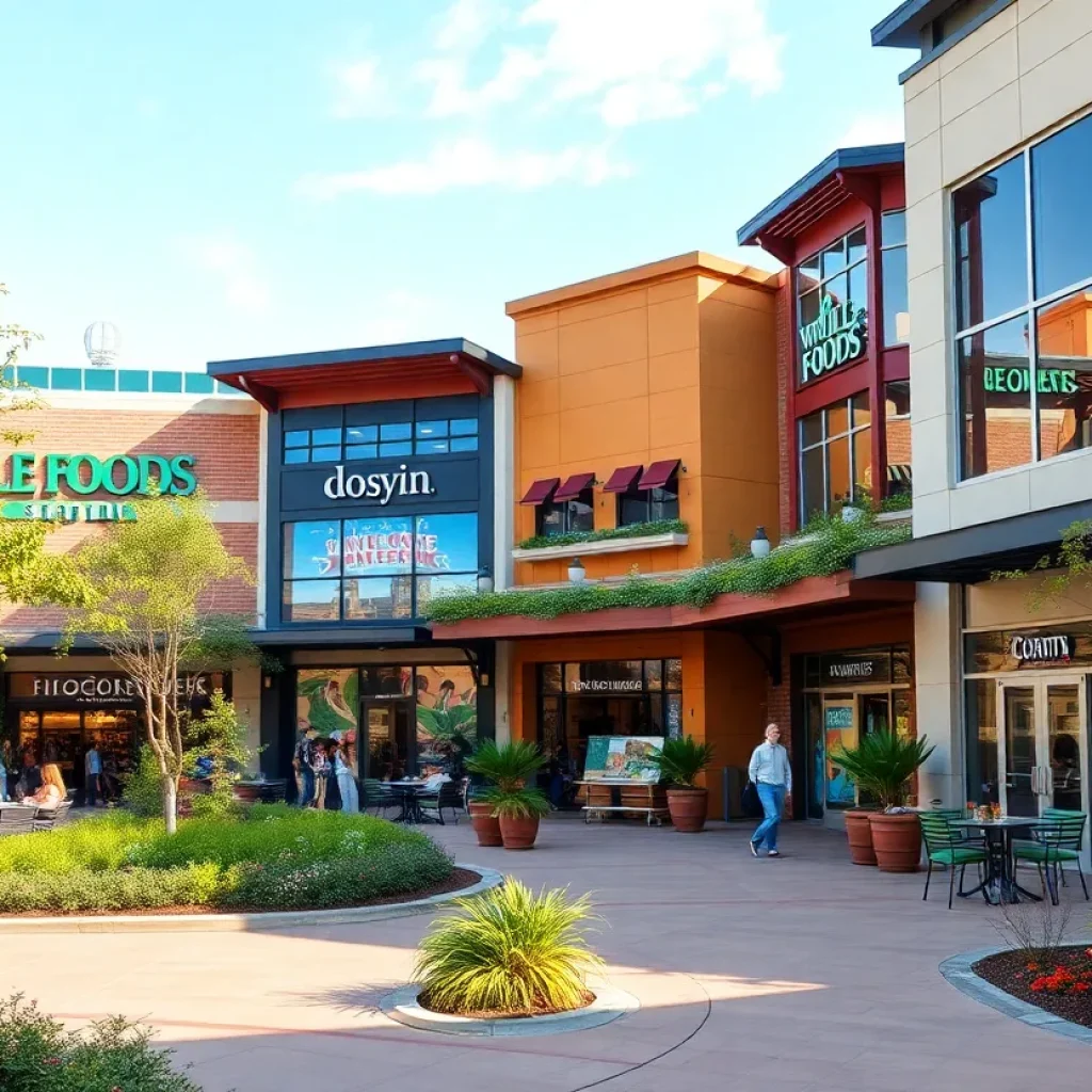 Exterior view of Summit at Fritz Farm shopping center.