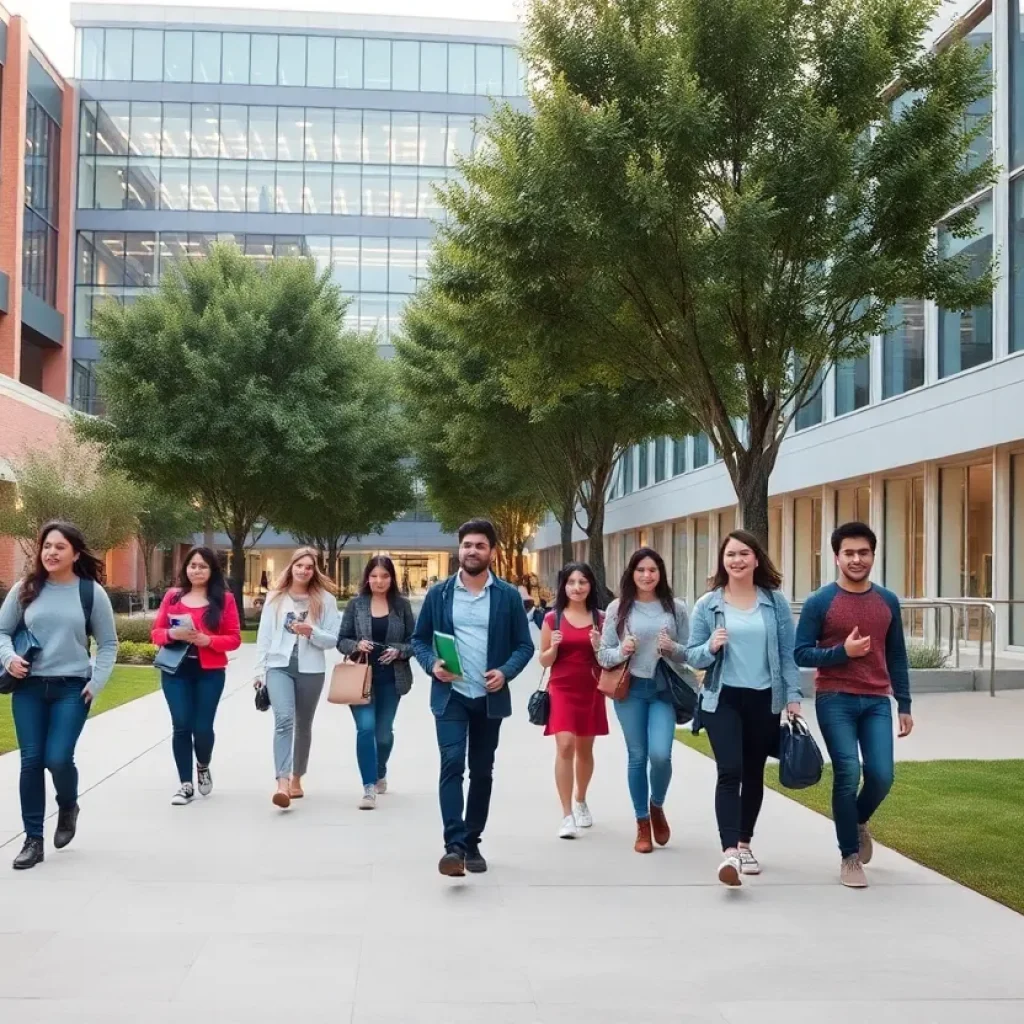 Students walking on University of Kentucky campus