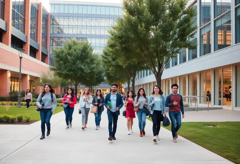 Students walking on University of Kentucky campus