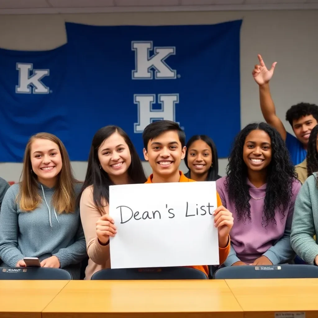 Students celebrating their academic achievements at the University of Kentucky