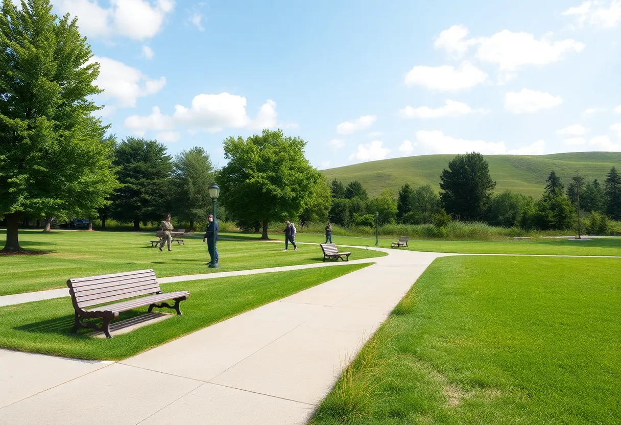 Serene landscape of Hisle Farm Park