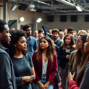 Actors auditioning for casting call in Lexington