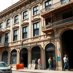 Historic Development Building in Lexington undergoing renovation