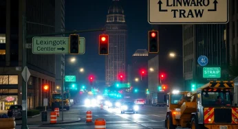 Major Roadwork Scheduled in Lexington’s Downtown Area