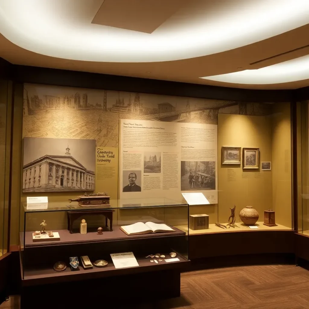 Interactive exhibit showcasing Lexington's historical artifacts