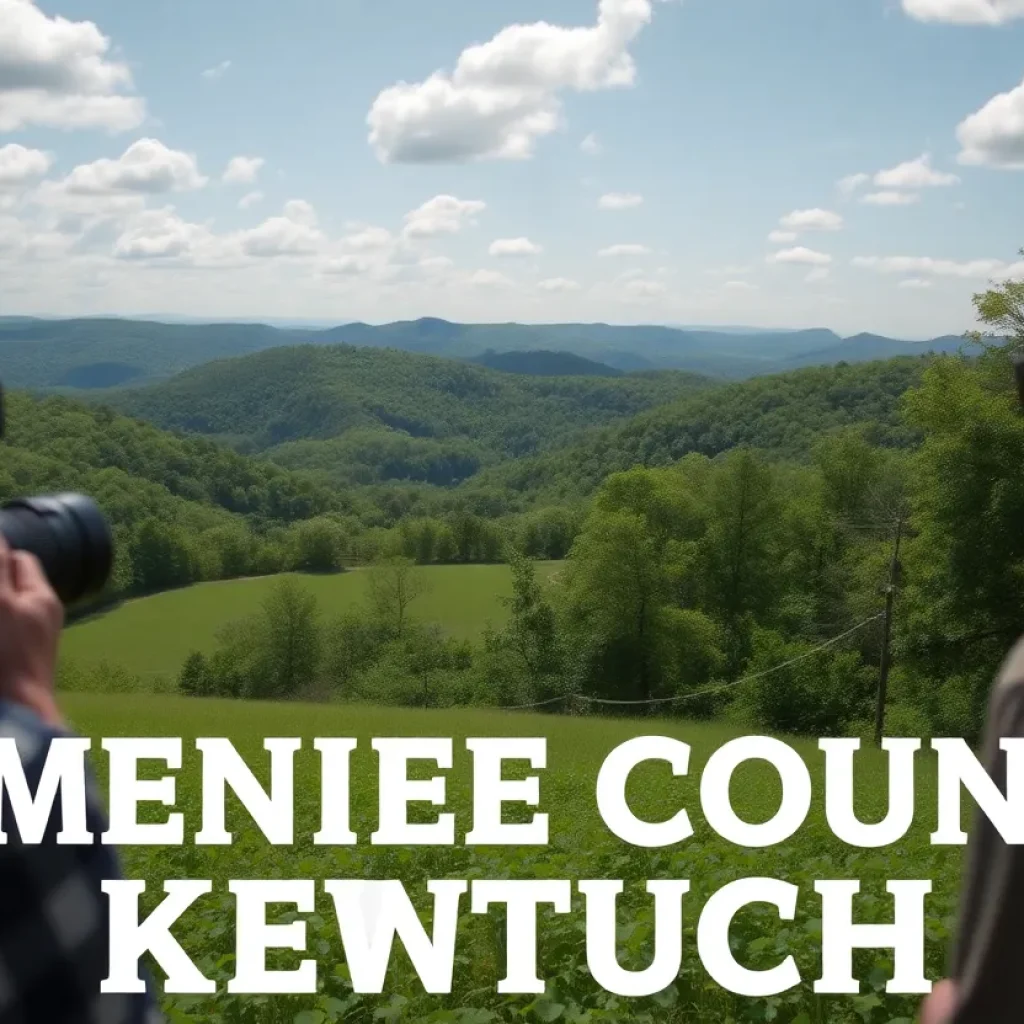 Scenic landscape of Menifee County, Kentucky, representing the local film industry