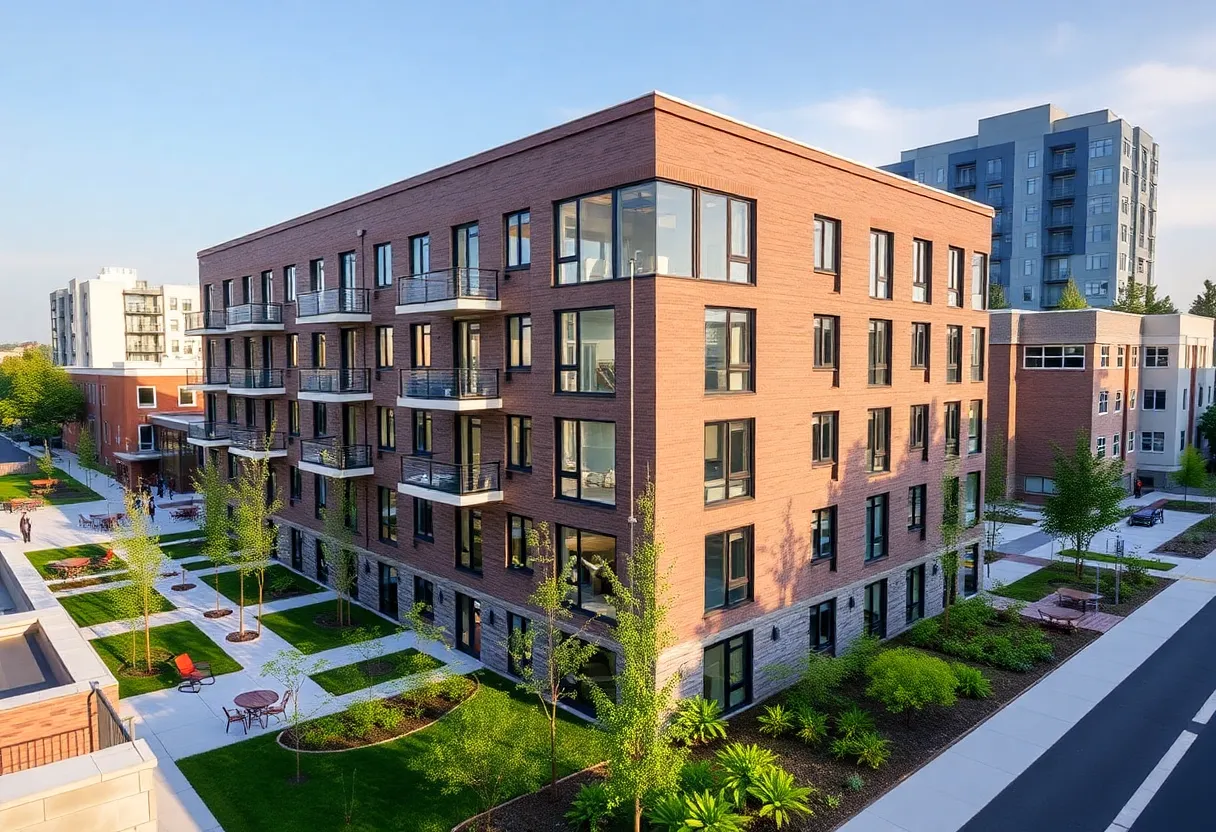 Rendering of MXWL student housing development in Lexington