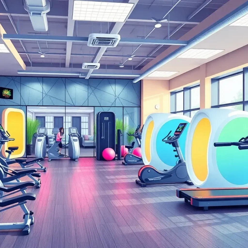 Interior view of the new Planet Fitness gym in Nicholasville