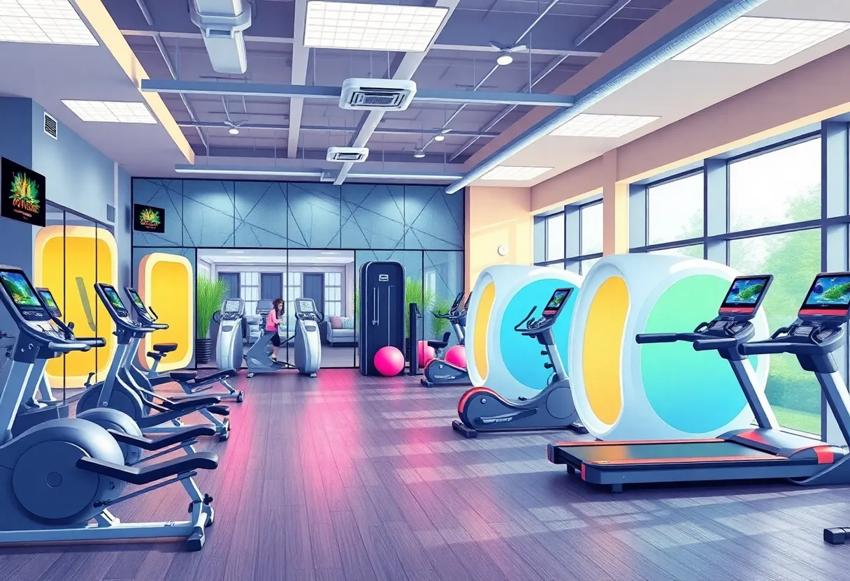 Interior view of the new Planet Fitness gym in Nicholasville