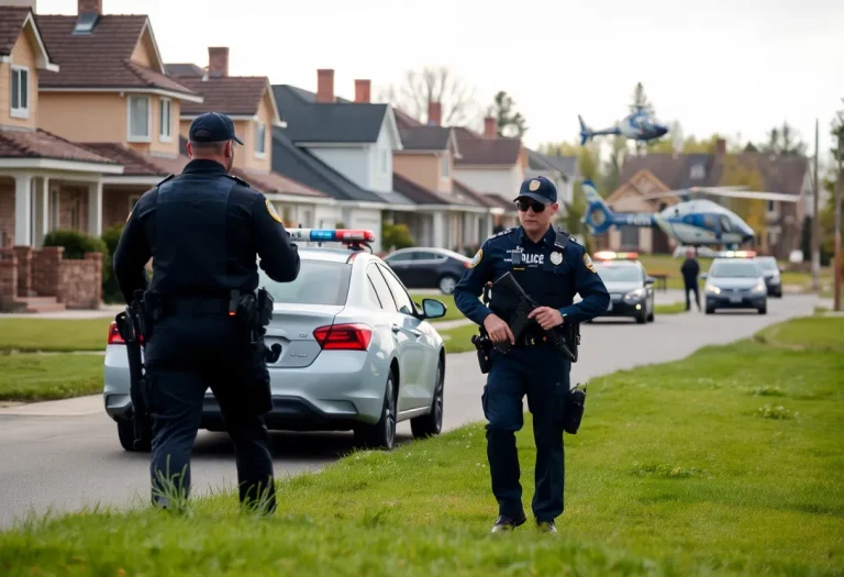Police search operation in Nicholasville area