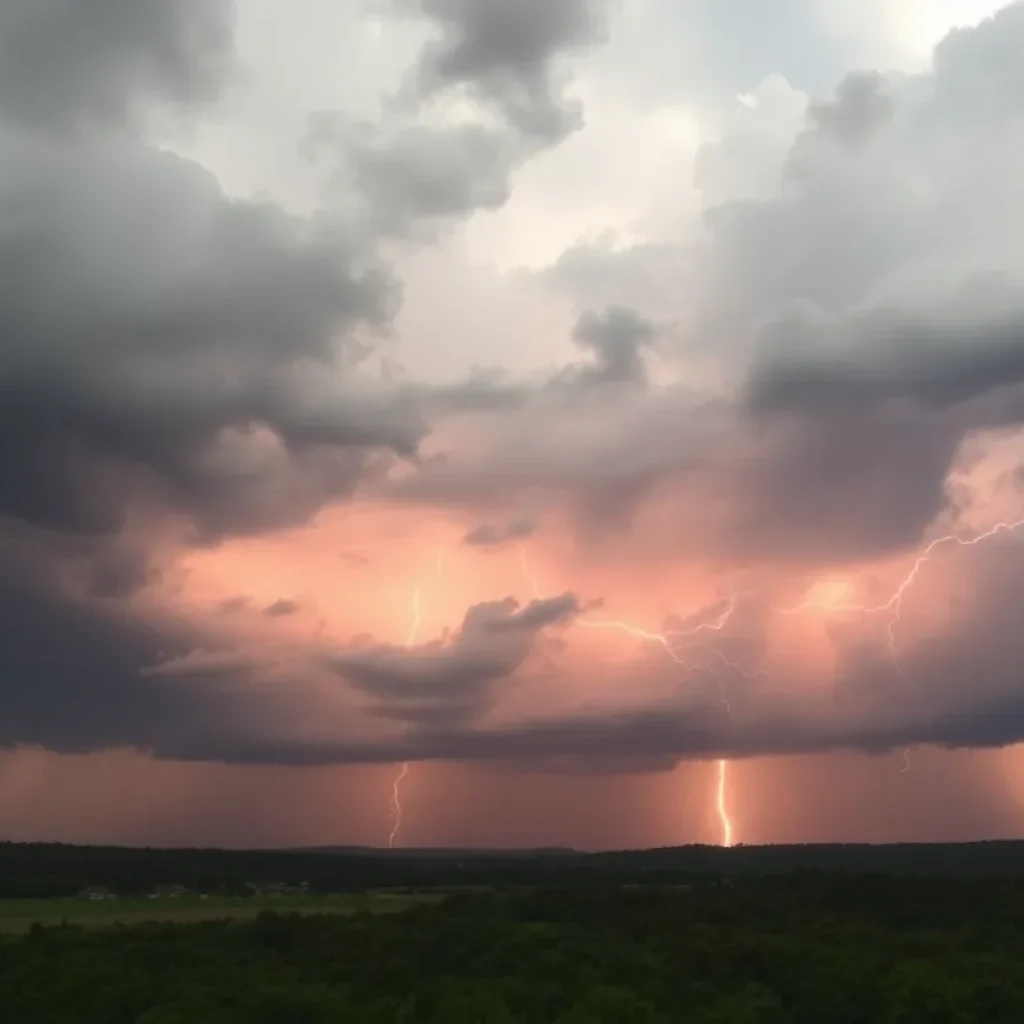 A summer storm brewing over Central and Eastern Kentucky