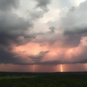 A summer storm brewing over Central and Eastern Kentucky