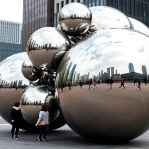 Public art installation in downtown Lexington