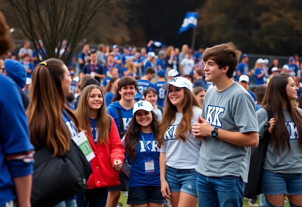Students participating in athletics at the University of Kentucky
