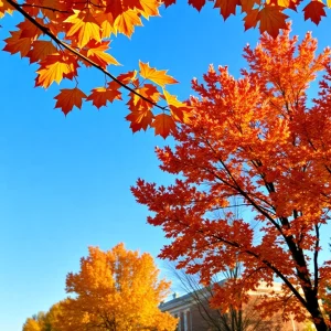 Scenic view of Lexington, Kentucky in autumn