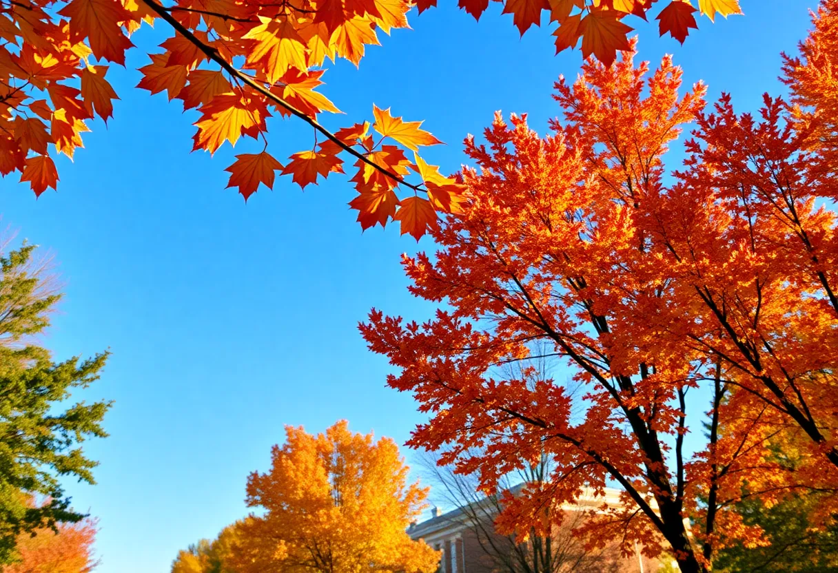 Scenic view of Lexington, Kentucky in autumn