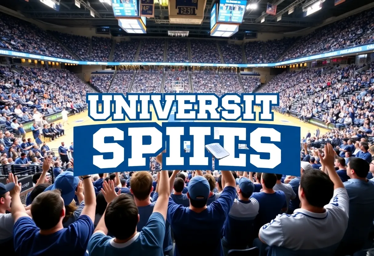 Fans celebrating at the University of Kentucky BBN United launch event