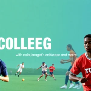 Graphic representation of NCAA athletes involved in branding and marketing opportunities.