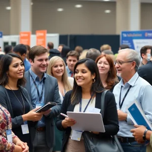Faculty and staff engaging at BCTC's Fall Convocation