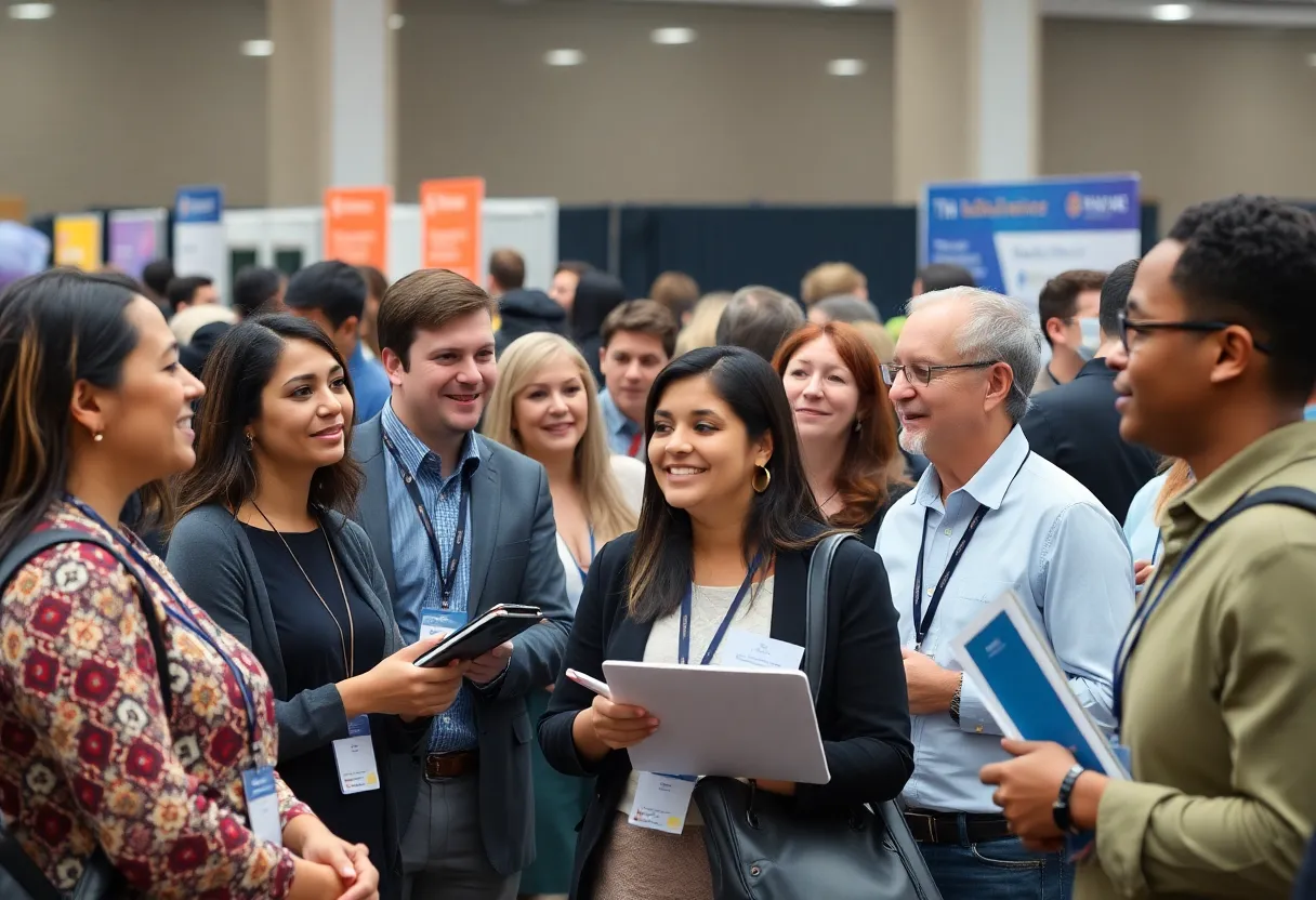 Faculty and staff engaging at BCTC's Fall Convocation