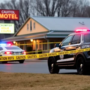 Police investigation scene in Kentucky