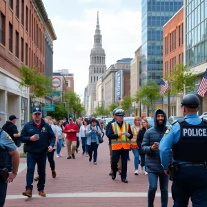 Increased security measures in downtown Lexington