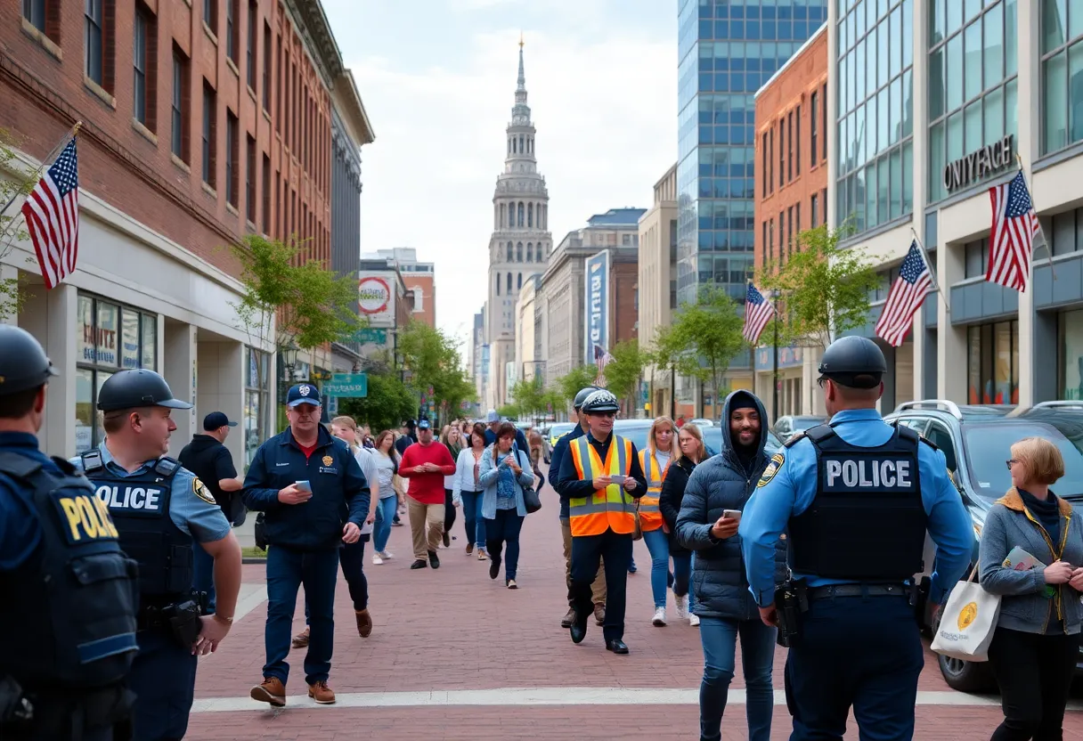 Increased security measures in downtown Lexington