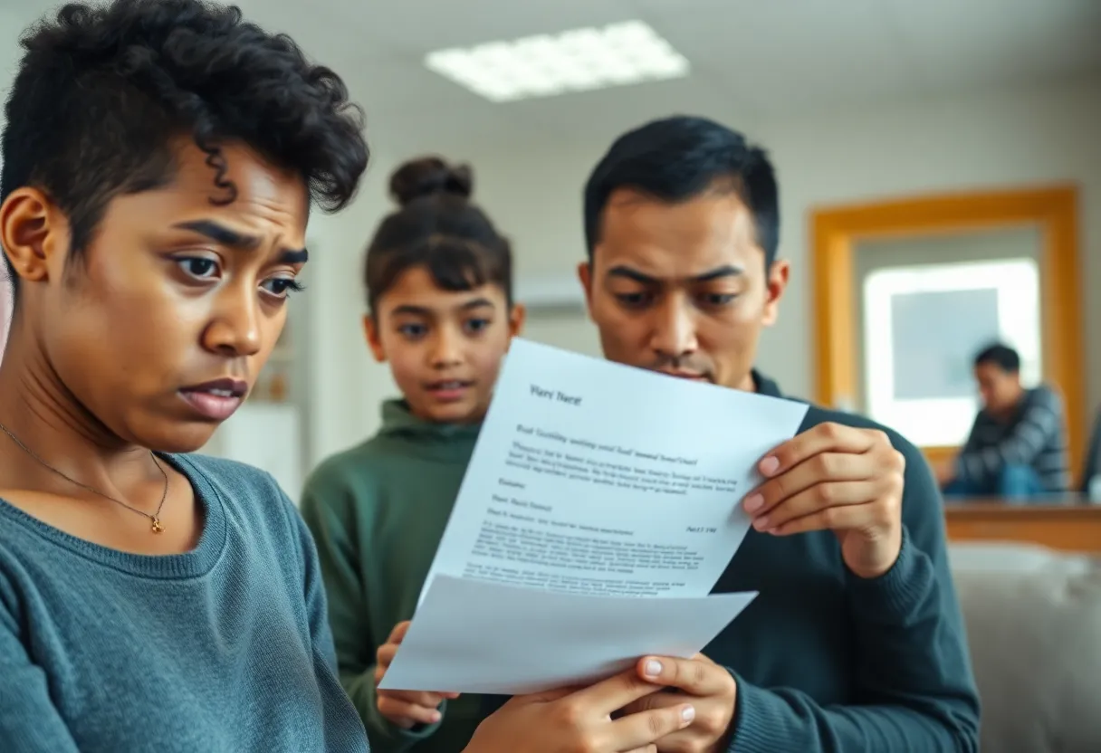 Family concerned about food assistance repayment letters